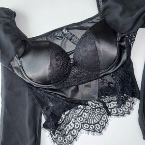 Windsor Black Lace Corset Blouse